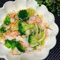 かおりかざり's cooksnap of when they made 春雨とブロッコリーのピリリと辛いサラダ.
