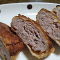 3姫の母's cooksnap of when they made 油揚げで豚こまとんかつ.