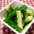 あゆまんま♪'s cooksnap of when they made 即席きゅうりナムル.