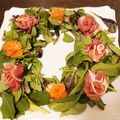 ぽんこ♡'s cooksnap of when they made クリスマスに♪リースサラダ.