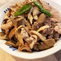 ひまぷーママ's cooksnap of when they made 包丁いらず♫豚肉ときのこのポン酢炒め.