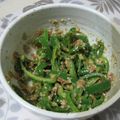 Ptown's cooksnap of when they made ピーマンの梅和え.