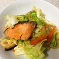 みんみのキッチン's cooksnap of when they made フライパンで鮭のちゃんちゃん焼き.
