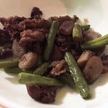 ちぃ−ち−chan's cooksnap of when they made 牛肉とごぼうといんげんの炒めもの.