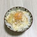 クック4P73QB☆'s cooksnap of when they made 丸鶏たまごかけご飯.