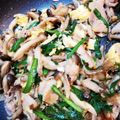 ぴのか♩'s cooksnap of when they made 豚肉としめじ、ニラのニンニク醤油炒め.