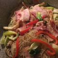 caille's cooksnap of when they made ベーコンDE焼きビーフン.