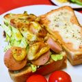 アイリッシュショコラ's cooksnap of when they made せん切りキャベツと魚ニソのカレートースト.