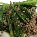 グズなお☆'s cooksnap of when they made 挽肉小松菜炒め(簡単).