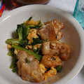 siro5296's cooksnap of when they made 鶏と小松菜と卵のオイスターソース炒め.