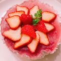 momo’scafe's cooksnap of when they made いちご好き♡の　いちごムースケーキ.