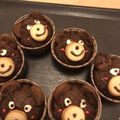 ぴーまんま's cooksnap of when they made くまチョコマフィン　チョコカップケーキ.