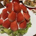 茅ヶ崎育ち's cooksnap of when they made クリスマスに♪苺ツリーケーキの作り方.