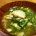 yu-ka-mama's cooksnap of when they made せりたま汁.