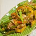 taruママ's cooksnap of when they made 中国人直伝!ピーマンと豚バラの青椒肉絲.