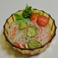 taruママ's cooksnap of when they made ポンのきゅうりとカニカマの春雨サラダ.