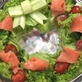 keikita's cooksnap of when they made 簡単・クリスマスリースサラダ.