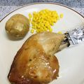 リクママ0505's cooksnap of when they made パーティに♪骨付き鶏もも焼き.