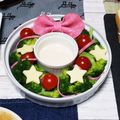 zakkiiM's cooksnap of when they made クリスマス☆リースサラダ.