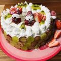 あおりんごAlice's cooksnap of when they made 苺シフォンdeクリスマスケーキ.