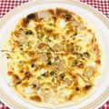 tokotann's cooksnap of when they made 市販のピザベースで簡単　シーフードピザ.