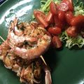 Yokchina's cooksnap of when they made エビの串焼き！.
