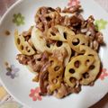 白リス's cooksnap of when they made レンコンと豚こまの甘辛炒め♪サクサク食感.