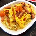 yuzunon's cooksnap of when they made 焼きそばの麺をアレンジ！オムパリ.