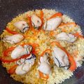 きょんあつ's cooksnap of when they made フライパンで♪牡蠣のパエリア.