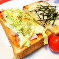 アイリッシュショコラ's cooksnap of when they made 朝食やランチに！ハムキャベツトースト.