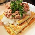 MotleyRisa's cooksnap of when they made 簡単サッパリ！ツナと大根の豆腐ステーキ！.