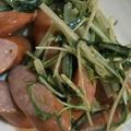 ひぃちゃんひー's cooksnap of when they made 水菜とベーコンのバター炒め.