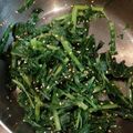 frootique's cooksnap of when they made 大根葉のナムル〜塩とごま油とゴマ.