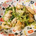 ここまり☆'s cooksnap of when they made ささみとブロッコリー＊簡単クリーム炒め.