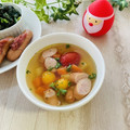 runa10's cooksnap of when they made うちの定番！トマトとウインナーのスープ.