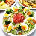 えリﾋﾟｮﾝ★'s cooksnap of when they made クリスマスに♪リース風サラダ①.