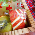 ❀akiko❀'s cooksnap of when they made 簡単 キャラ弁 りんご 飾り切り②.