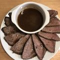 しょーばお's cooksnap of when they made ローストビーフに牛ブロック肉の盛り付け方.