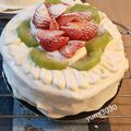 yumi3030's cooksnap of when they made シンプルにバターなしのスポンジケーキ♪.