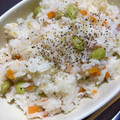 alice218's cooksnap of when they made 枝豆とベーコンのピラフ♪炊飯器で簡単.