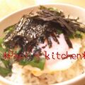 papikun's cooksnap of when they made 旨い☆我が家のB級グルメおかかチー玉丼.