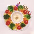 ゆにこーん☆'s cooksnap of when they made カラフルマヨＤＥクリスマスリースサラダ.