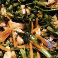 りこはるまこママ's cooksnap of when they made 大根菜と油揚げの卵とじ.