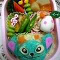Peachﾏﾏ's cooksnap of when they made スティッチ　キャラ弁.