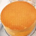 しおりんごりらっきょ's cooksnap of when they made 簡単！材料3つでスポンジケーキ♪幼児にも.
