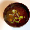 かっちゃん杉's cooksnap of when they made あさりと小松菜（ほうれん草）のお味噌汁.
