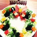 hana☆bi's cooksnap of when they made クリスマスリースの生ハムサラダ♡.