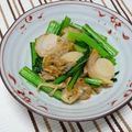 ポキコちゃん's cooksnap of when they made 菜の花とベビーホタテのバター風味炒め.