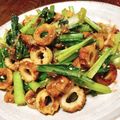 ちゃちゃまる26's cooksnap of when they made 青菜と竹輪のおかか醤油炒め.