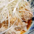 はやじん's cooksnap of when they made 油でジュッ！本格ネギワンタン　皿ワンタン.
